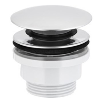 KFA Armatura 660-310-00 - Válvula de drenagem CLICK-CLACK diâmetro 6,6 cm cromado brilhante