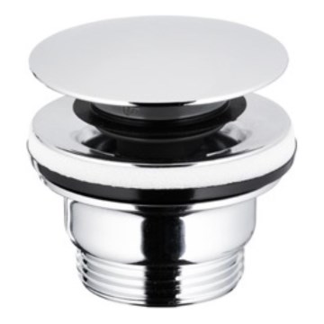 KFA Armatura 660-320-00 - Válvula de drenagem CLICK-CLACK diâmetro 6,6 cm cromado brilhante