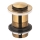 KFA Armatura 660-353-31 - Válvula de bacia sem escoamento CLICK-CLACK diâmetro 6,2 cm latão/solo dourado