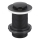 KFA Armatura 660-353-81 - Válvula de bacia sem escoamento CLICK-CLACK diâmetro 6,2 cm latão/mate preto