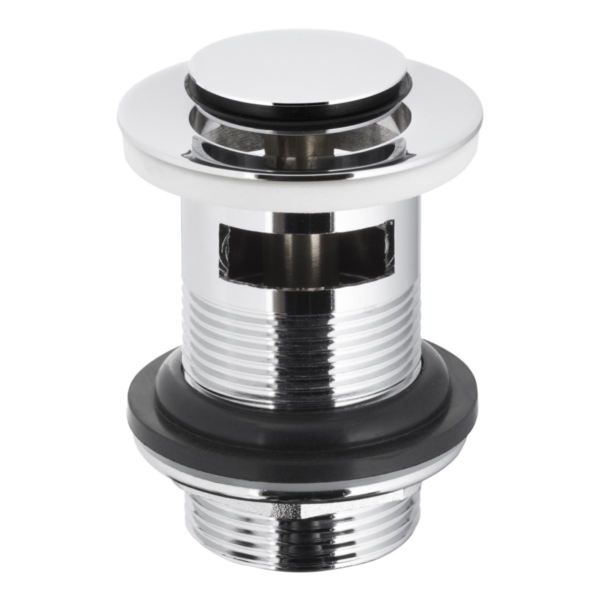 KFA Armatura 660-354-00 - Válvula de lavatório com descarga CLICK-CLACK diâmetro 6,2 cm cromado brilhante