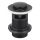 KFA Armatura 660-354-81 - Válvula de lavatório com descarga CLICK-CLACK diâmetro 6,2 cm latão/mate preto