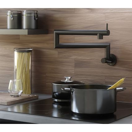 KFA Armatura 6623-030-81 - Torneira de cozinha com junta DUERO POT FILLER aço inoxidável/mate preto