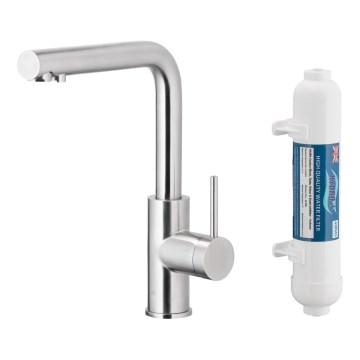 KFA Armatura 6623-912-22 - Torneira de água filtrada DUERO PURE aço inoxidável + filtro