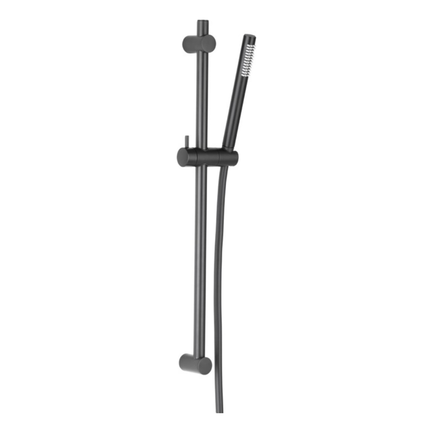 KFA Armatura 841-363-81 - Conjunto de chuveiro MOZA aço inoxidável/mate preto