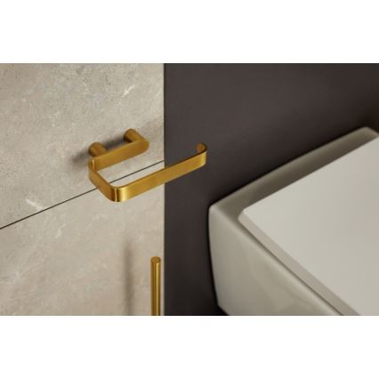 KFA Armatura 864-022-31 - Suporte de papel higiénico aço inoxidável/solo dourado