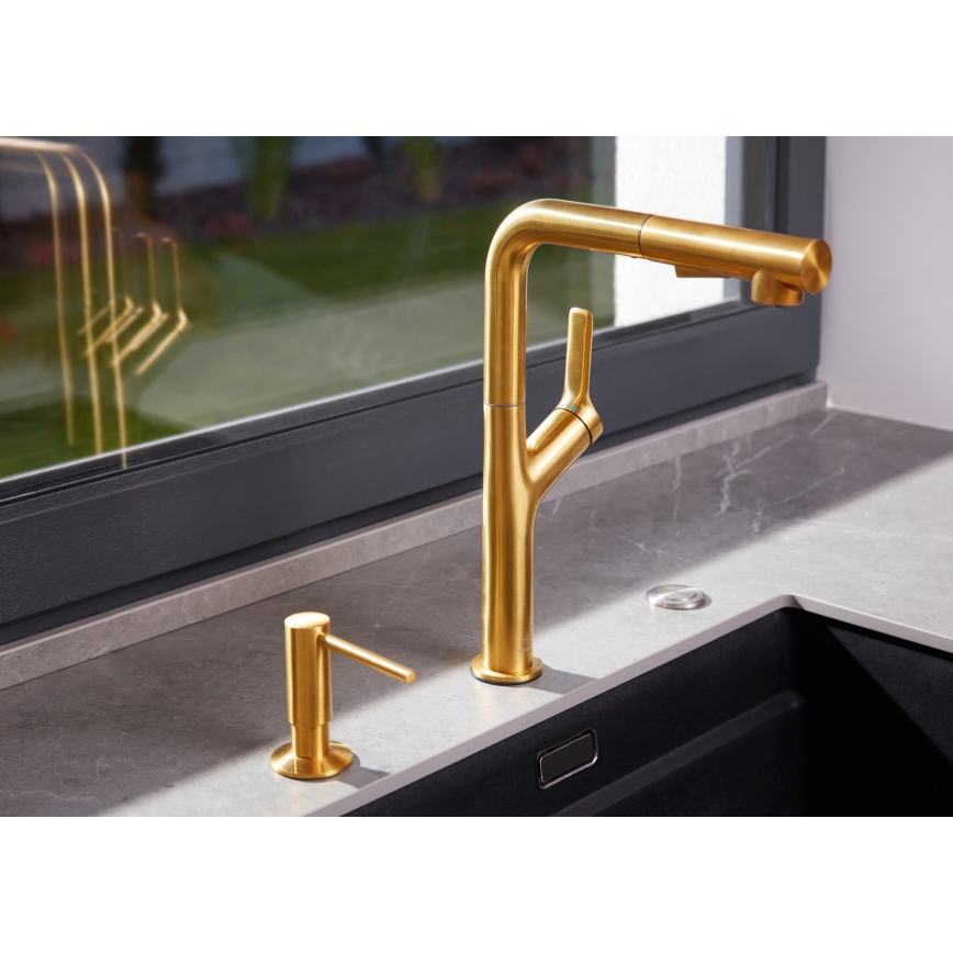 KFA Armatura 990-100-31 - Distribuidor de sabão embutido DUERO aço inoxidável/solo dourado