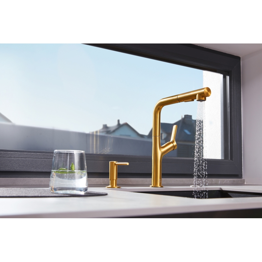 KFA Armatura 990-100-31 - Distribuidor de sabão embutido DUERO aço inoxidável/solo dourado