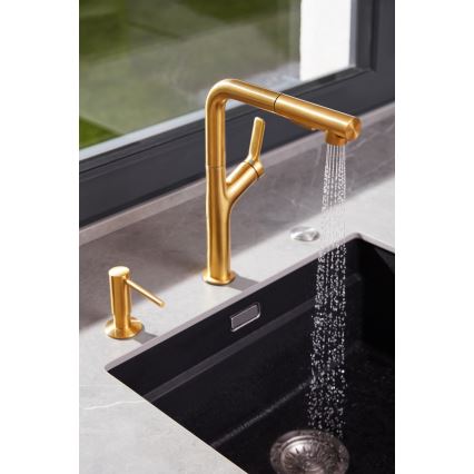 KFA Armatura 990-100-31 - Distribuidor de sabão embutido DUERO aço inoxidável/solo dourado