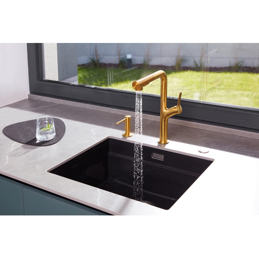 KFA Armatura 990-100-31 - Distribuidor de sabão embutido DUERO aço inoxidável/solo dourado