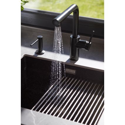 KFA Armatura 990-100-81 - Distribuidor de sabão embutido DUERO aço inoxidável/mate preto