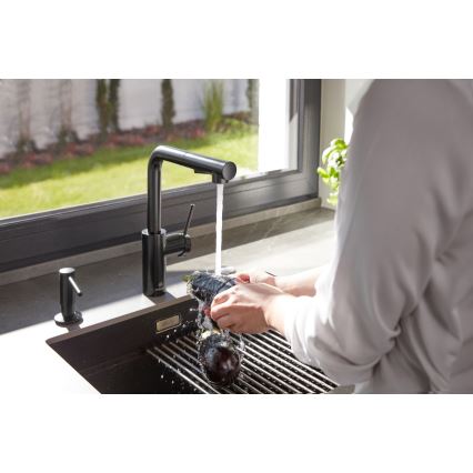 KFA Armatura 990-100-81 - Distribuidor de sabão embutido DUERO aço inoxidável/mate preto