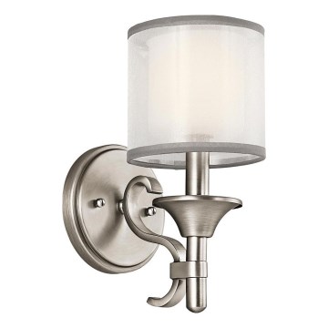 Kichler - Aplique de parede LACEY 1xE14/40W/230V, cromo fosco