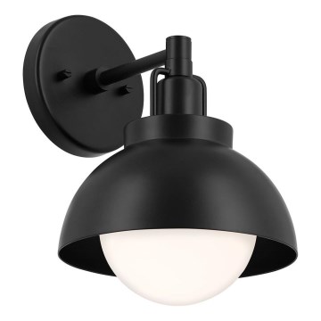 Kichler - Candeeiro de parede NIVA 1xE27/40W/230V preto
