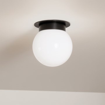 Kichler - Candeeiro de tecto ALBERS 1xE27/40W/230V Ø 20,3 cm preto