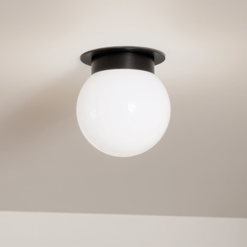 Kichler - Candeeiro de tecto ALBERS 1xE27/40W/230V Ø 20,3 cm preto
