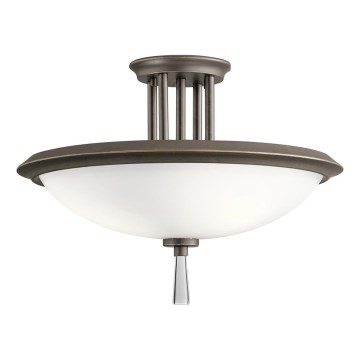 Kichler - Candeeiro integrado DREYFUS 3xE27/60W/230V bronze