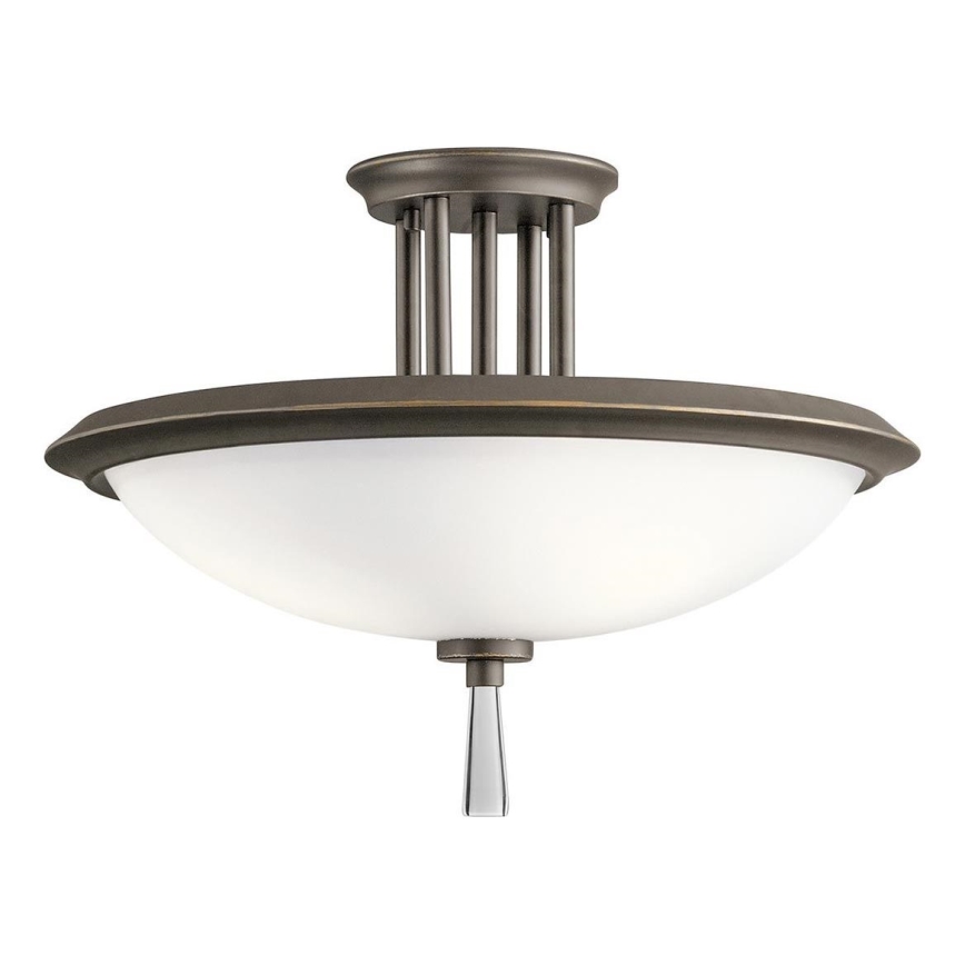 Kichler - Candeeiro integrado DREYFUS 3xE27/60W/230V bronze