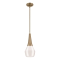 Kichler - Candeeiro suspenso DEELA 1xE27/60W/230V diâmetro 17,8 cm latão