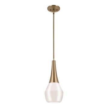 Kichler - Candeeiro suspenso DEELA 1xE27/60W/230V diâmetro 17,8 cm latão