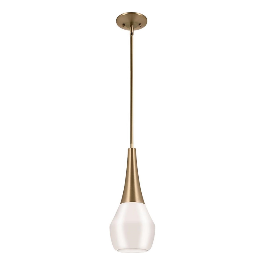 Kichler - Candeeiro suspenso DEELA 1xE27/60W/230V diâmetro 17,8 cm latão