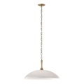 Kichler - Candeeiro suspenso DELAROSA 1xE27/60W/230V branco/latão