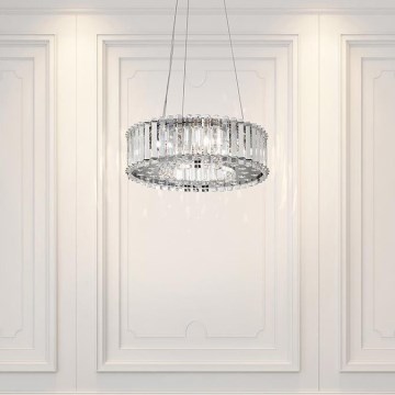 Kichler - Candeeiro suspenso para casa de banho LED CRYSTAL SKYE 6xG9/3W/230V IP44