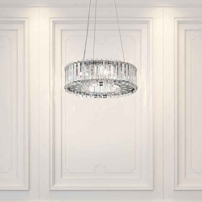Kichler - Candeeiro suspenso para casa de banho LED CRYSTAL SKYE 6xG9/3W/230V IP44