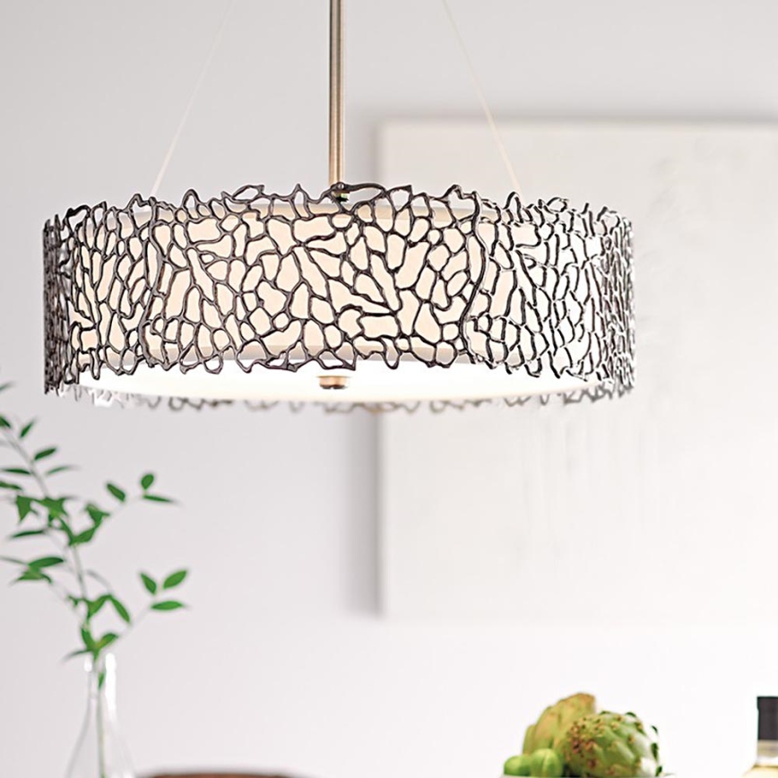 Kichler - Candeeiro suspenso SILVER CORAL 3xE27/100W/230V cromado mate