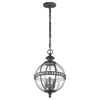 Kichler - Candelabro suspenso exterior HALLERON 3xE14/60W/230V IP44