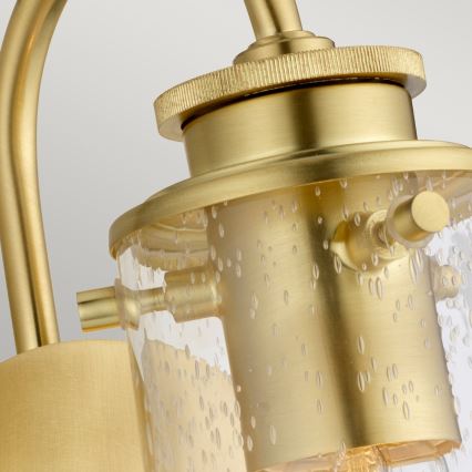 Kichler -  Iluminação de parede de casa de banho BRAELYN 1xE27/40W/230V IP44 dourado