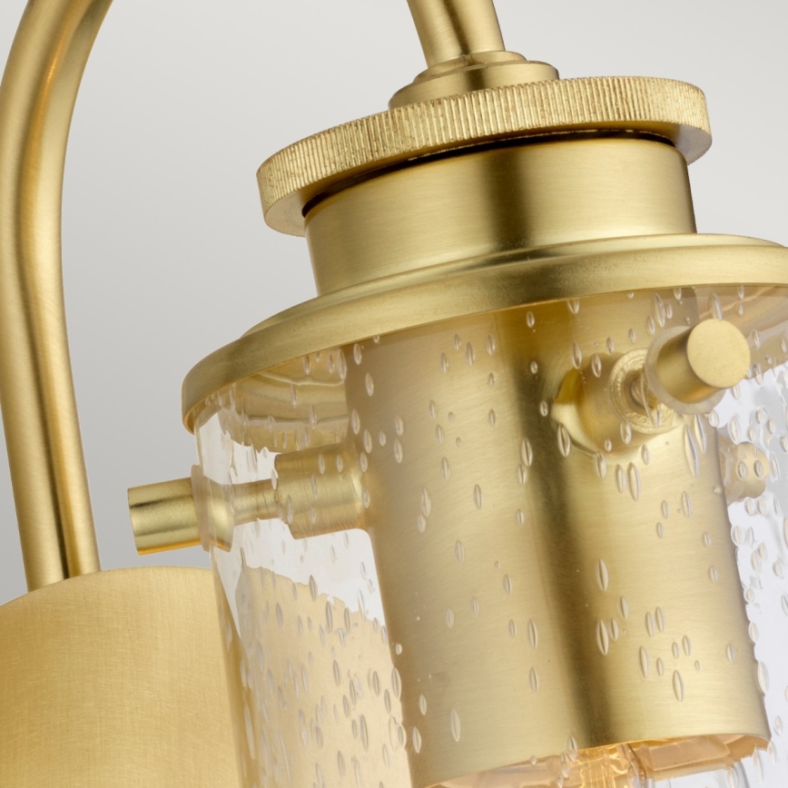Kichler -  Iluminação de parede de casa de banho BRAELYN 1xE27/40W/230V IP44 dourado