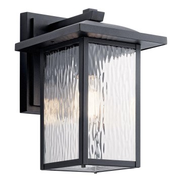 Kichler - Iluminação de parede exterior CAPPANNA 1xE27/60W/230V IP44 preto