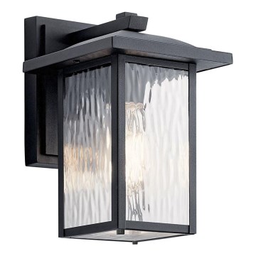 Kichler - Iluminação de parede exterior CAPPANNA 1xE27/60W/230V IP44 preto