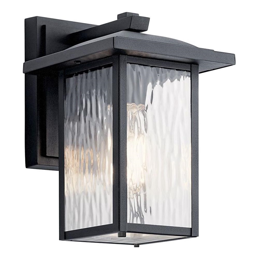 Kichler - Iluminação de parede exterior CAPPANNA 1xE27/60W/230V IP44 preto