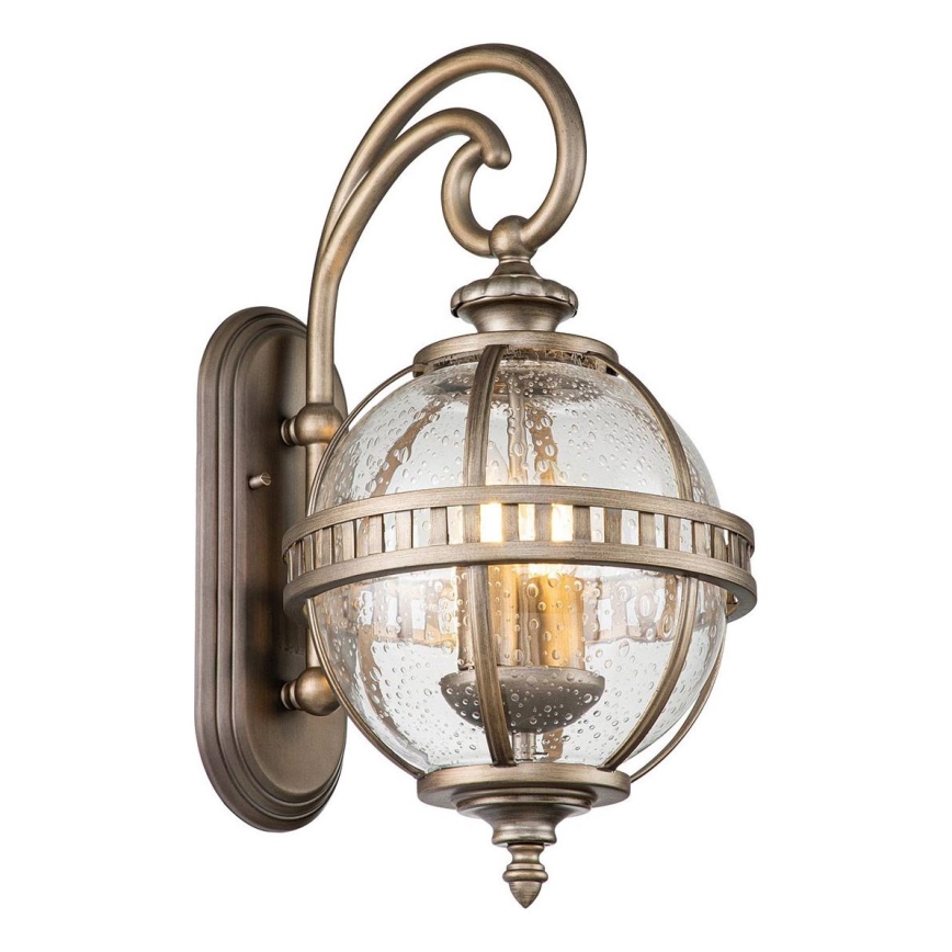 Kichler - Iluminação de parede exterior HALLERON 2xE14/40W/230V IP44