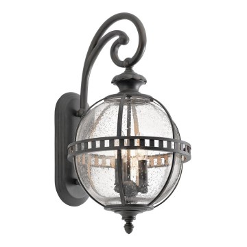 Kichler - Iluminação de parede exterior HALLERON 3xE14/60W/230V IP44