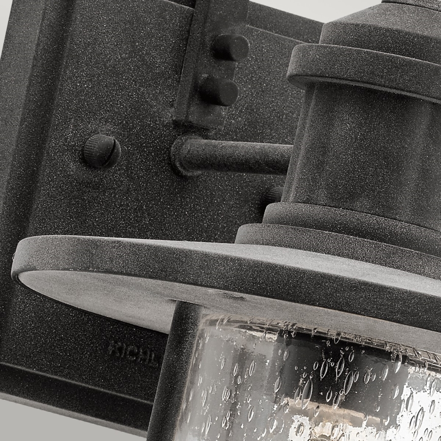 Kichler - Iluminação de parede exterior RIVERWOOD 1xE27/100W/230V IP44 antracite