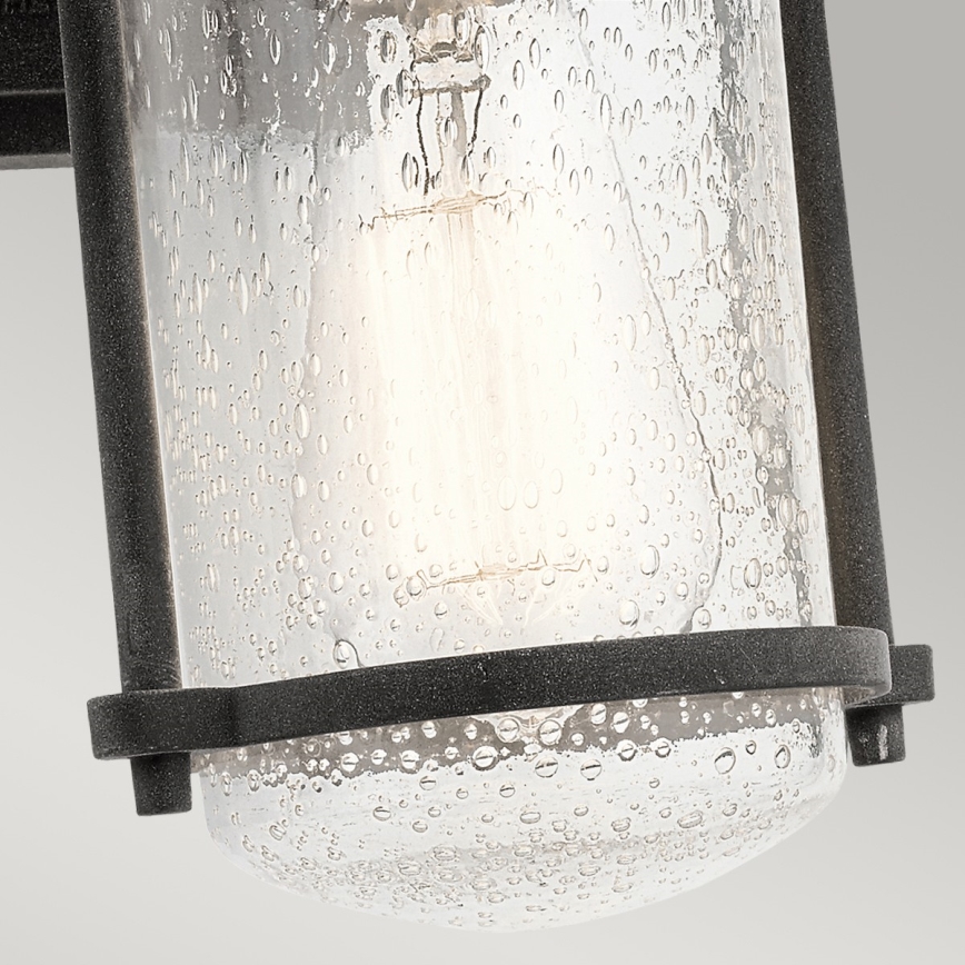 Kichler - Iluminação de parede exterior RIVERWOOD 1xE27/100W/230V IP44 antracite