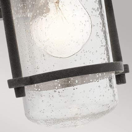 Kichler - Iluminação de parede exterior RIVERWOOD 1xE27/60W/230V IP44 antracite