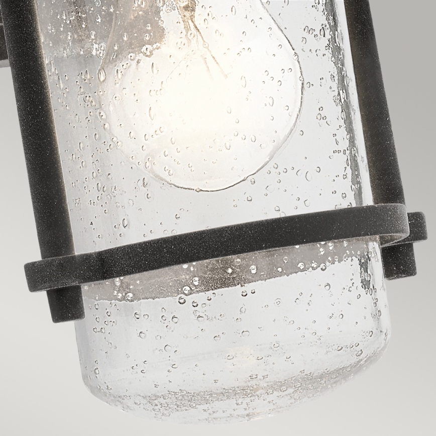 Kichler - Iluminação de parede exterior RIVERWOOD 1xE27/60W/230V IP44 antracite