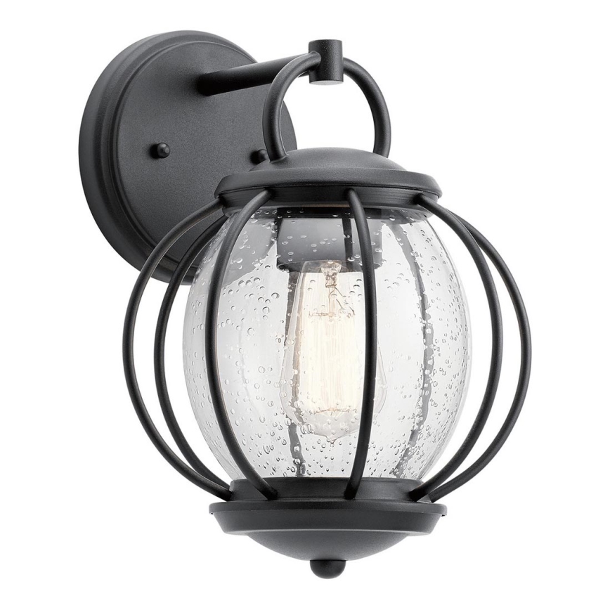 Kichler - Iluminação de parede exterior VANDALIA 1xE27/60W/230V IP44 antracite