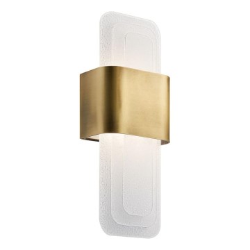 Kichler - Iluminação de parede LED SERENE LED/16W/230V latão