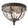 Kichler - Iluminação de teto exterior HALLERON 3xE14/40W/230V IP44 antracite