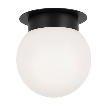 Kichler - Candeeiro de tecto ALBERS 1xE27/40W/230V Ø 20,3 cm preto