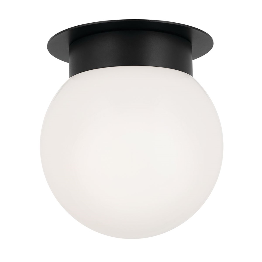 Kichler - Candeeiro de tecto ALBERS 1xE27/40W/230V Ø 20,3 cm preto