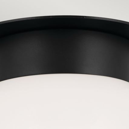 Kichler - Candeeiro de tecto ALBERS 1xE27/40W/230V Ø 20,3 cm preto