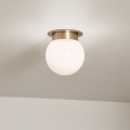 Kichler KL-ALBERS-F-G-CPZ-Candeeiro de tecto ALBERS 1xE27/40W/230V diâmetro 20,3 cm dourado