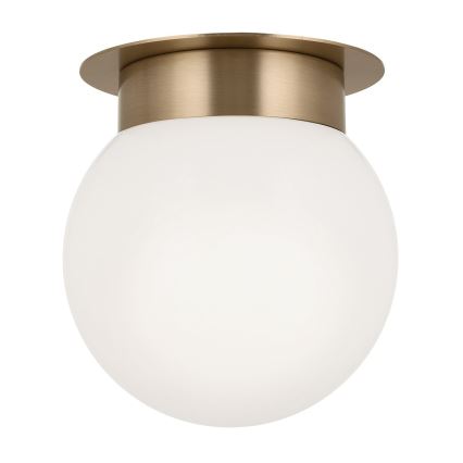 Kichler KL-ALBERS-F-G-CPZ-Candeeiro de tecto ALBERS 1xE27/40W/230V diâmetro 20,3 cm dourado