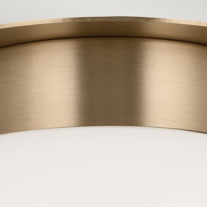 Kichler KL-ALBERS-F-G-CPZ-Candeeiro de tecto ALBERS 1xE27/40W/230V diâmetro 20,3 cm dourado
